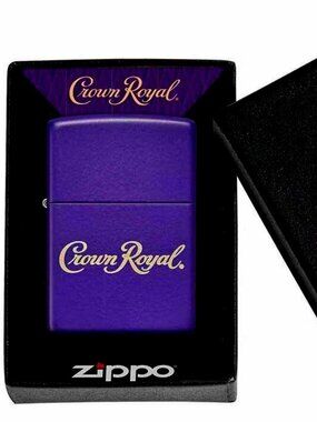 Sharp Collectable Crown Royal Purple Zippo Lighter